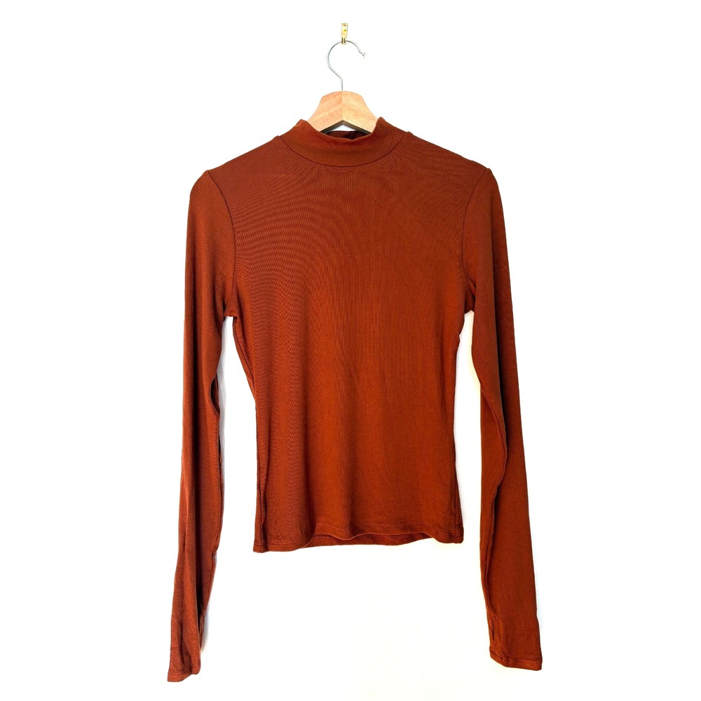 NWT Sadie & Sage, Women's Turtleneck Sweater,‎ Burnt Orange, Size M